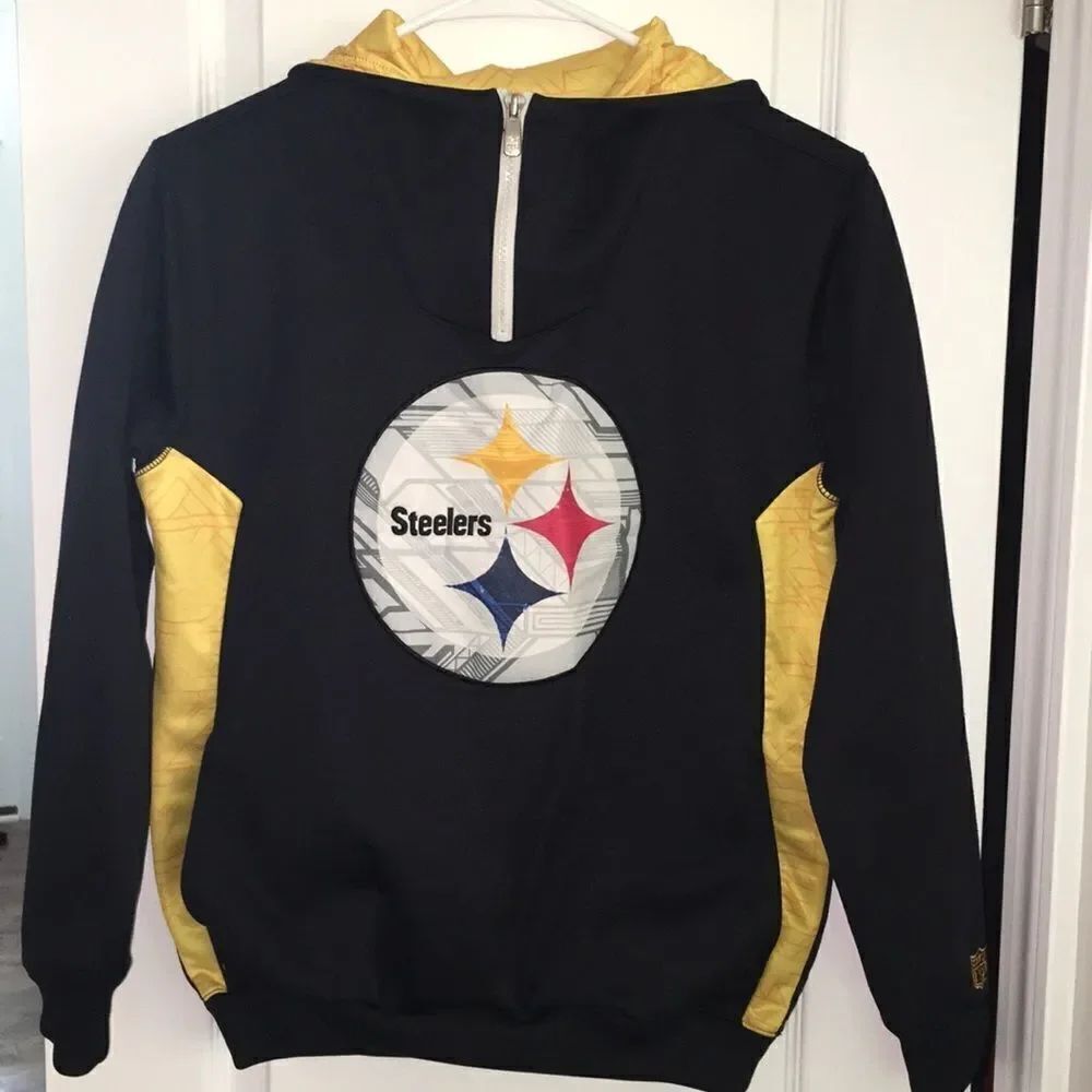 Pittsburgh Steelers youth hooded hoodie jacket L